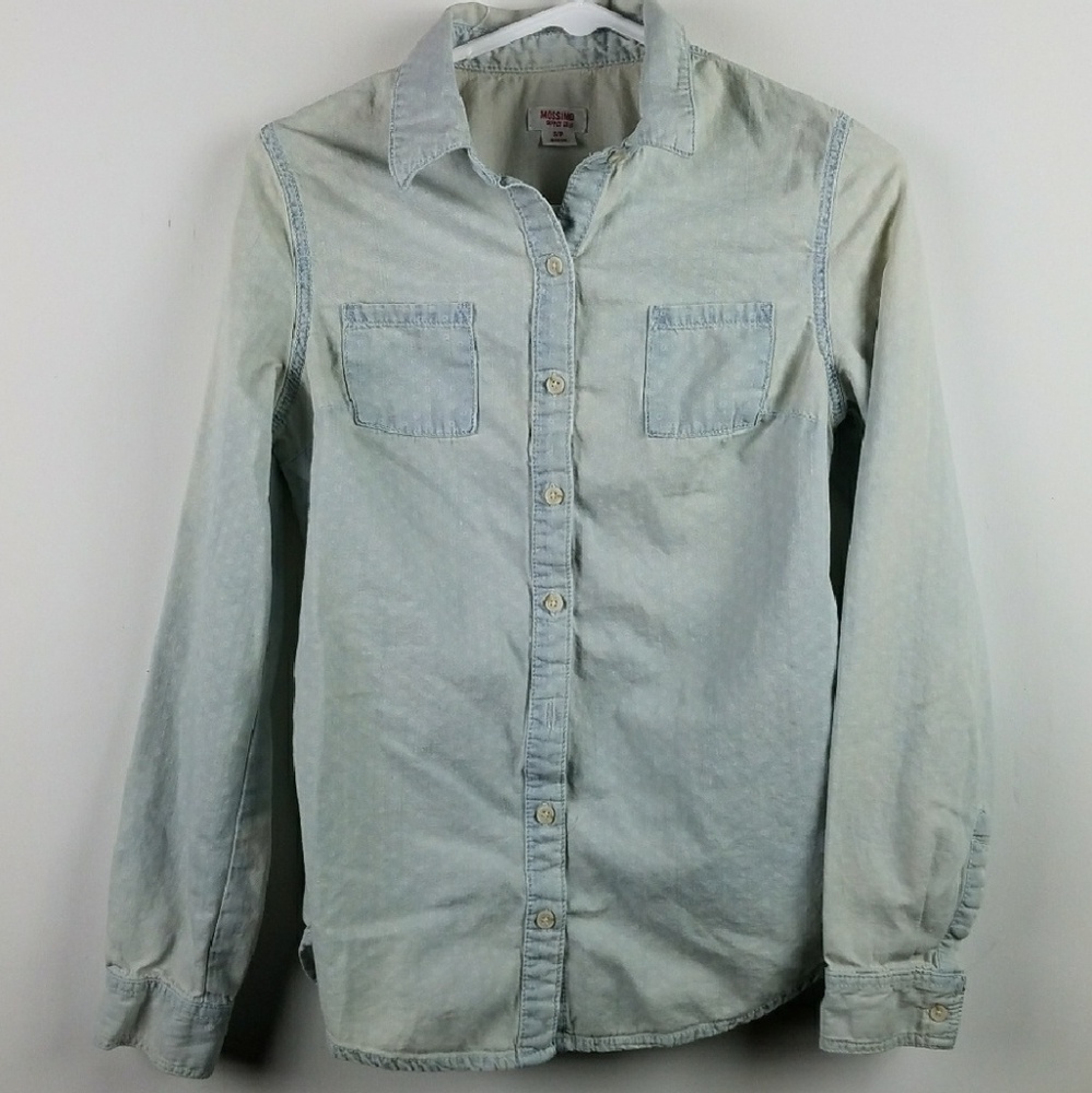 Mossimo Denim Chambray Shirt Sz S